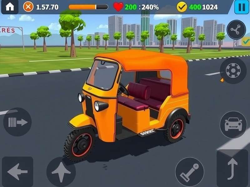 Tuk Tuk Diamond Driver gameplay screenshot